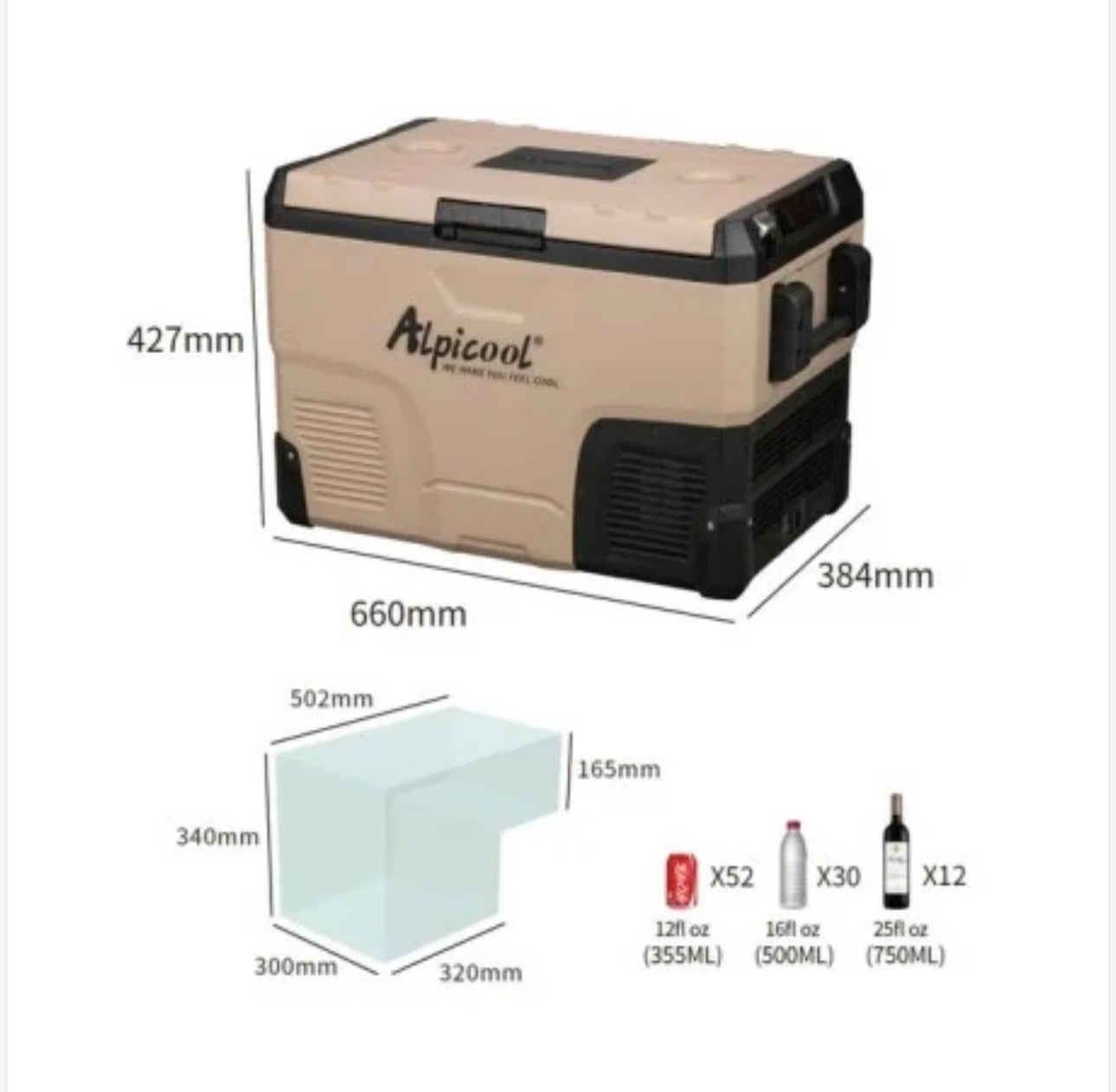 Nevera Congelador Camper 42L Alpicool