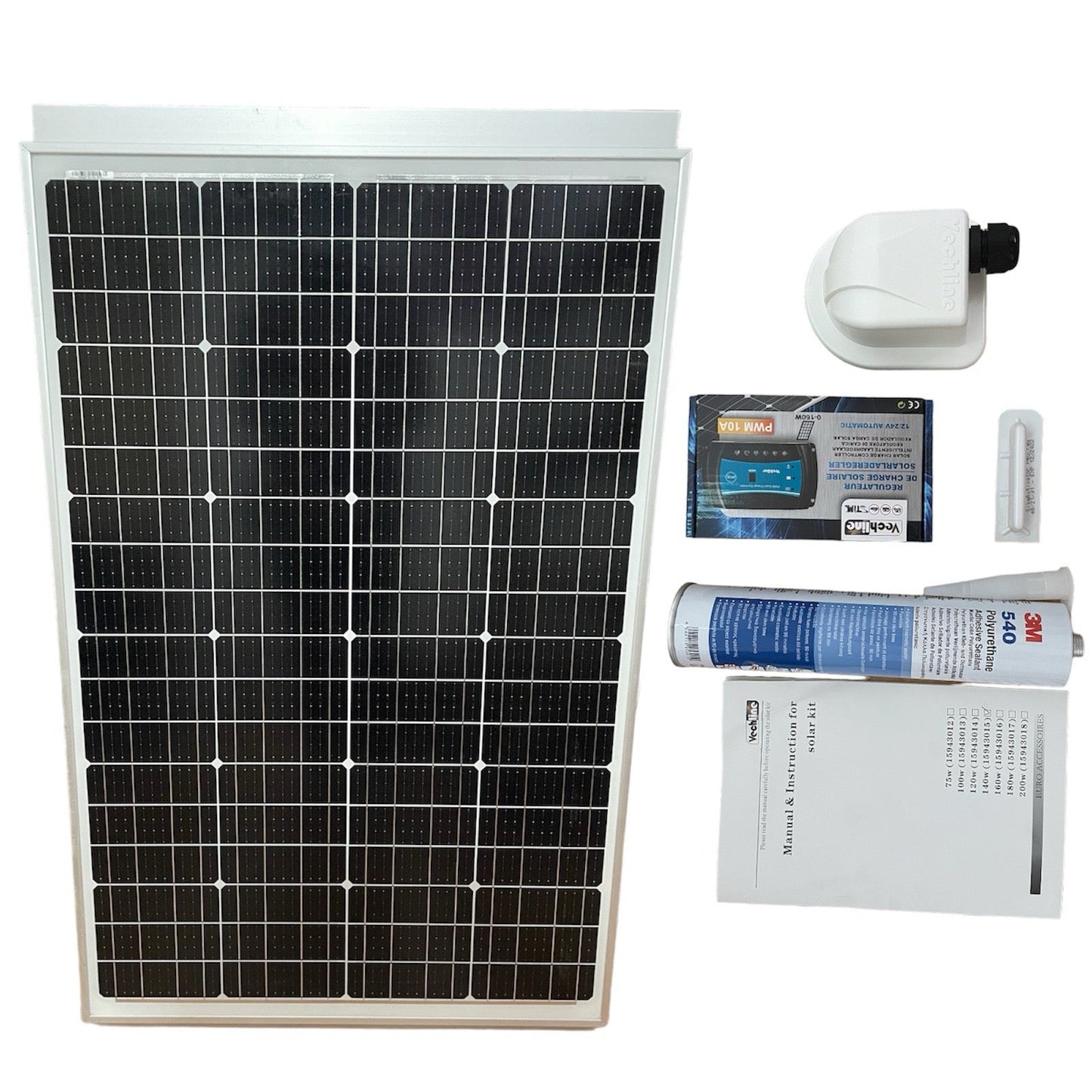 Kit Placa Solar Camper 140w Vechline PWM