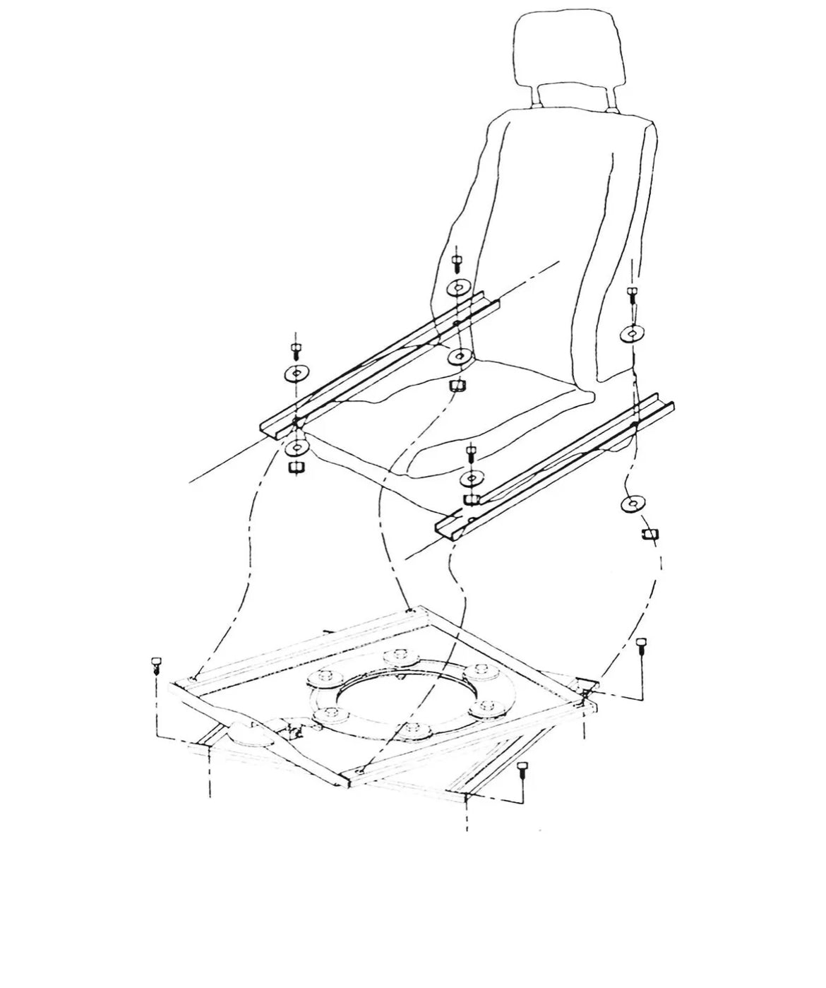 Base Asiento Giratorio CTA VW T5, T6 y T6.1 (desde 2014)