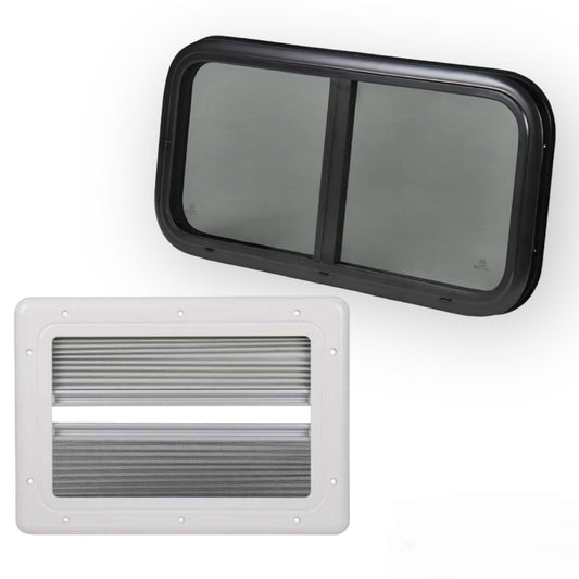 Ventana 800x400 Carbest RW Motion + oscurecedor mosquitera