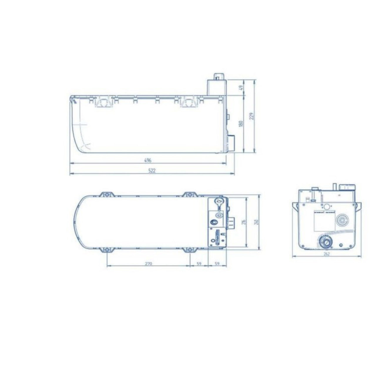 Boiler de gas whale expanse 8L interior