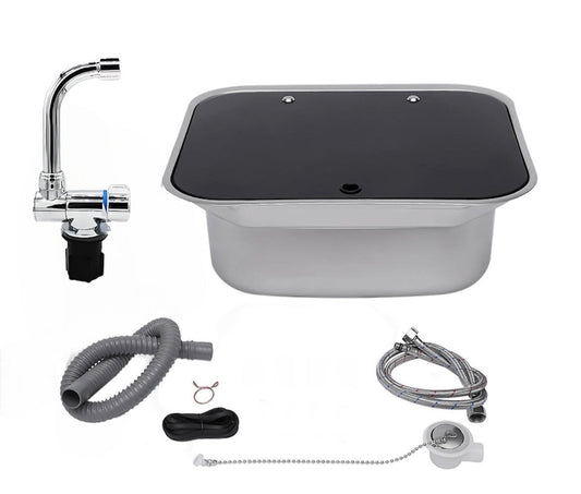 Kit fregadero para autocaravanas Lavabo con grifo.