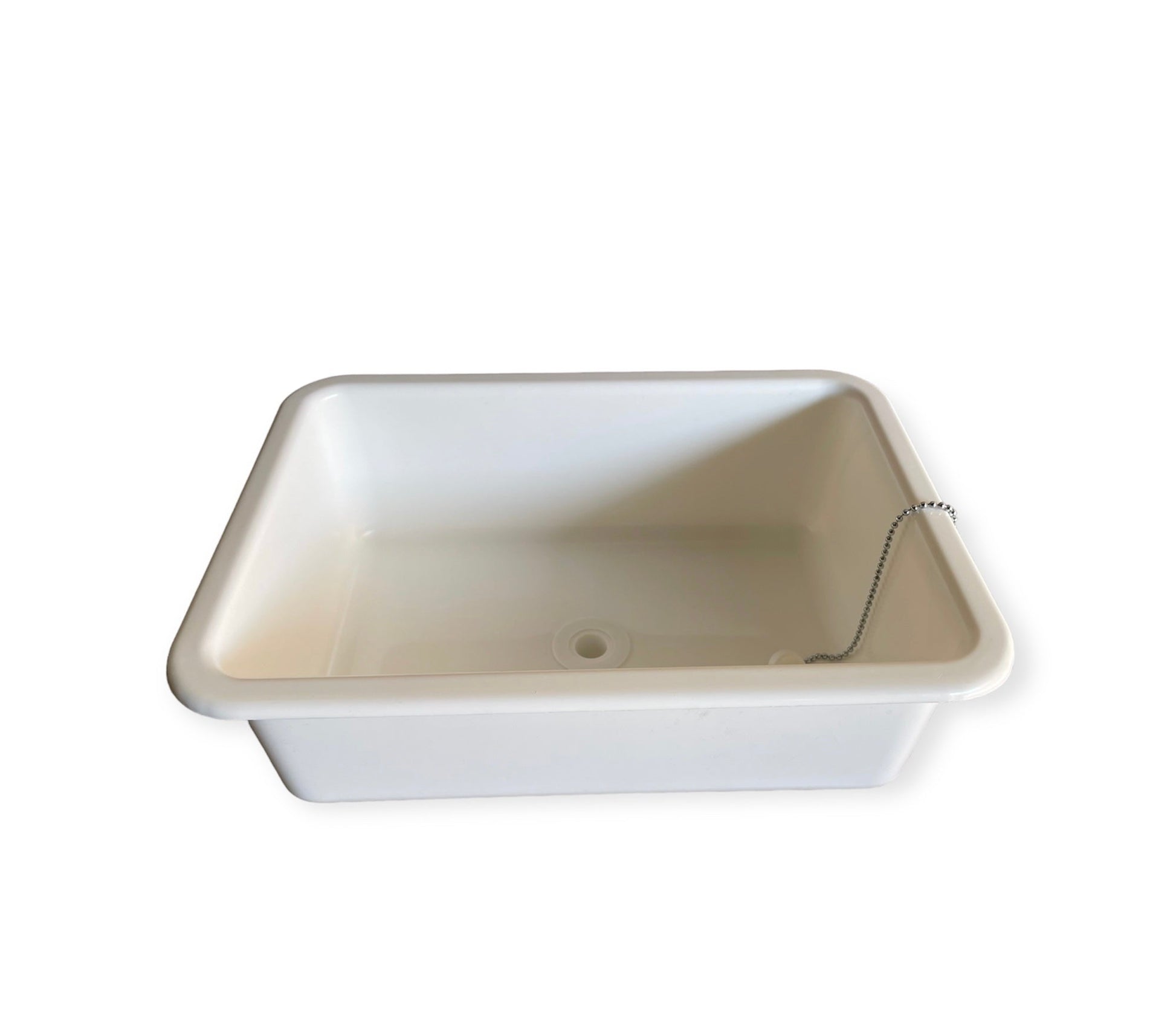 Lavabo rectangular blanco