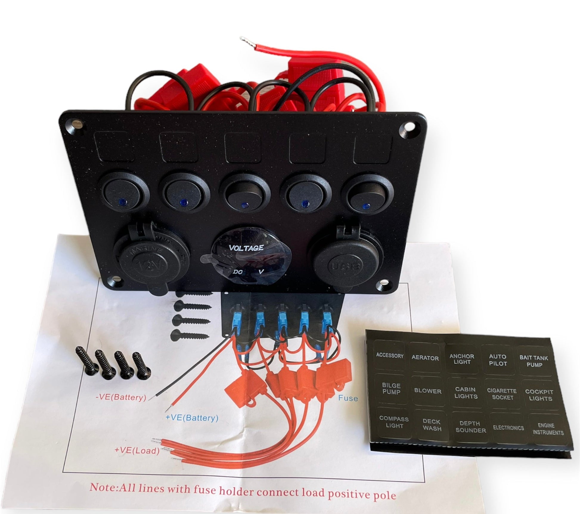 Panel de control camper 12V