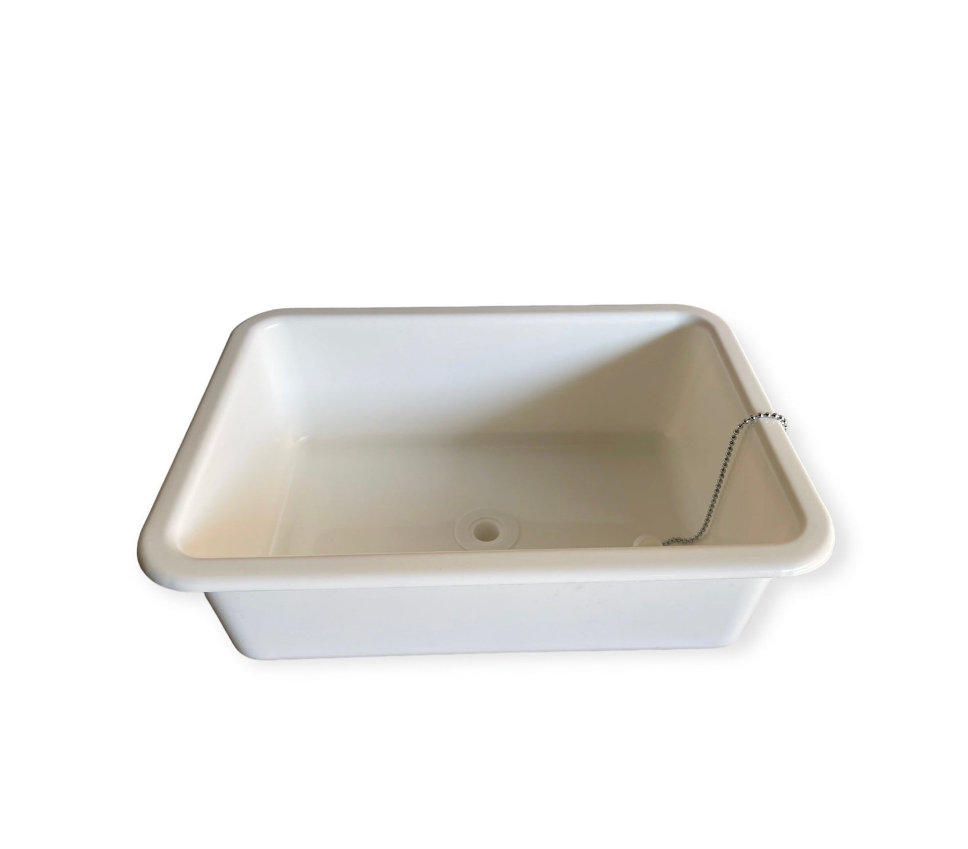 Lavabo rectangular blanco