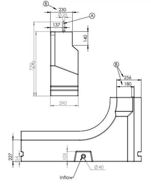 Depósito paso de rueda derecho 112L Ducato Boxer Jumper