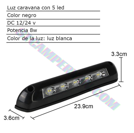 Foco con 5 led