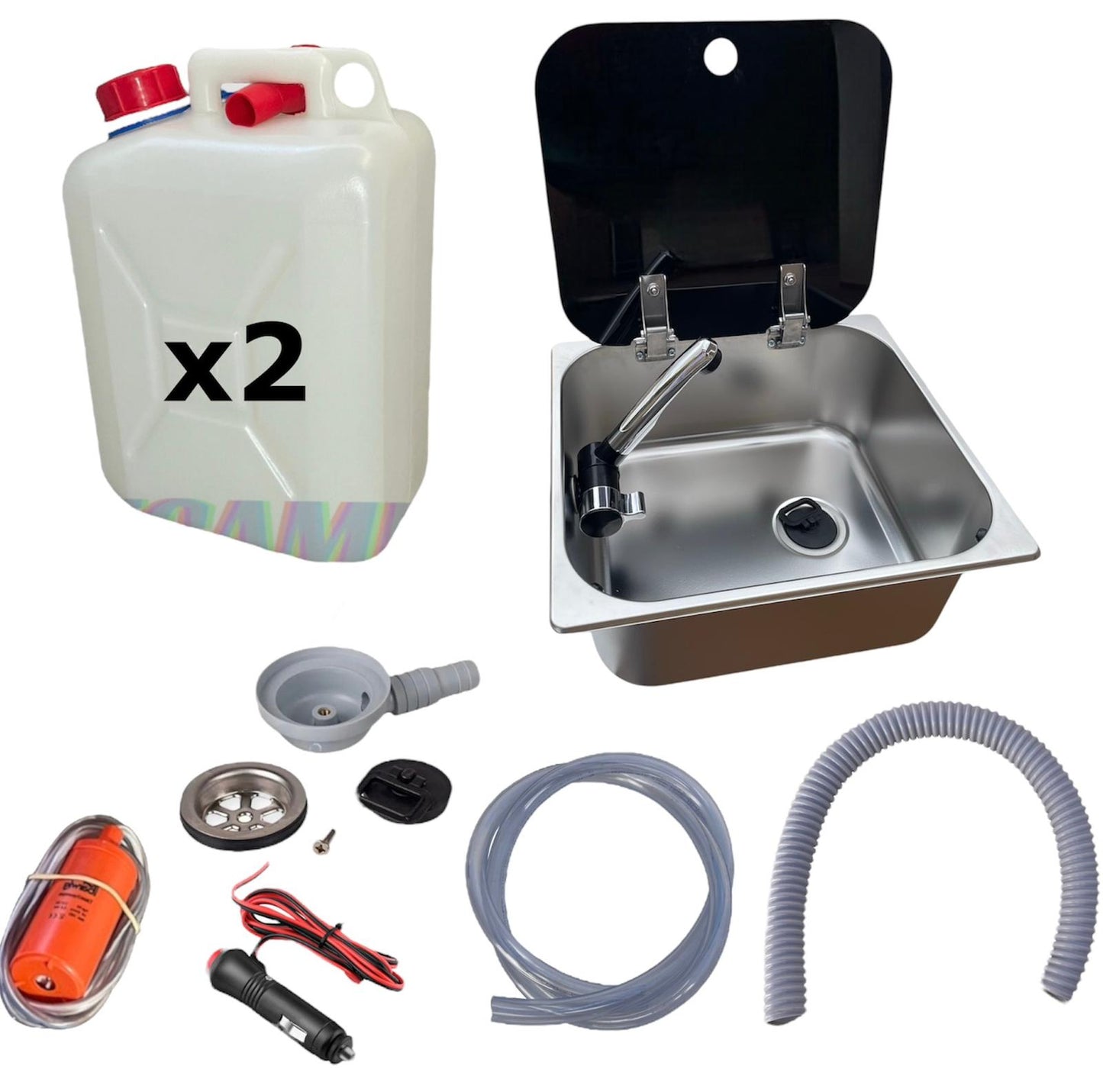 Kit fregadero camper 32x35 con tapa