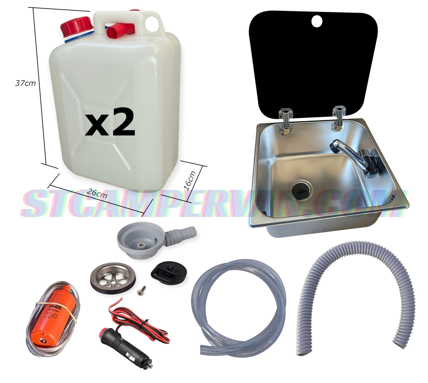 Kit fregadero camper 32x35 con tapa