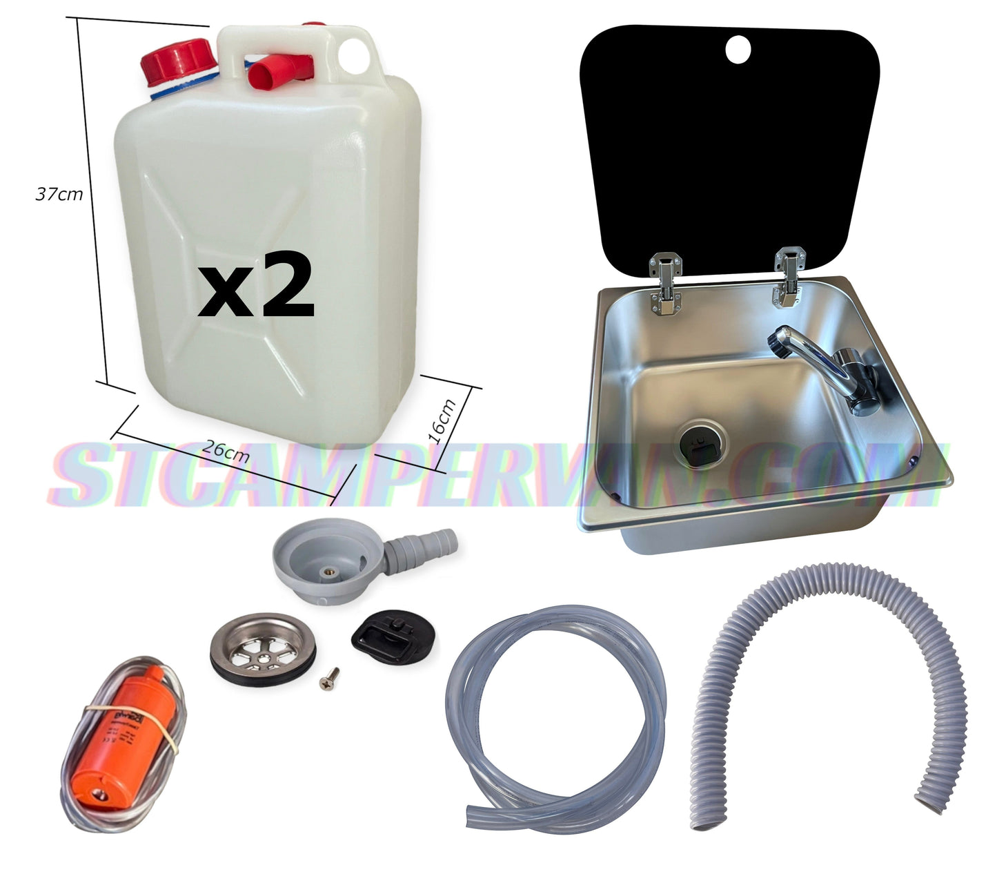 Kit fregadero camper 32x35 con tapa