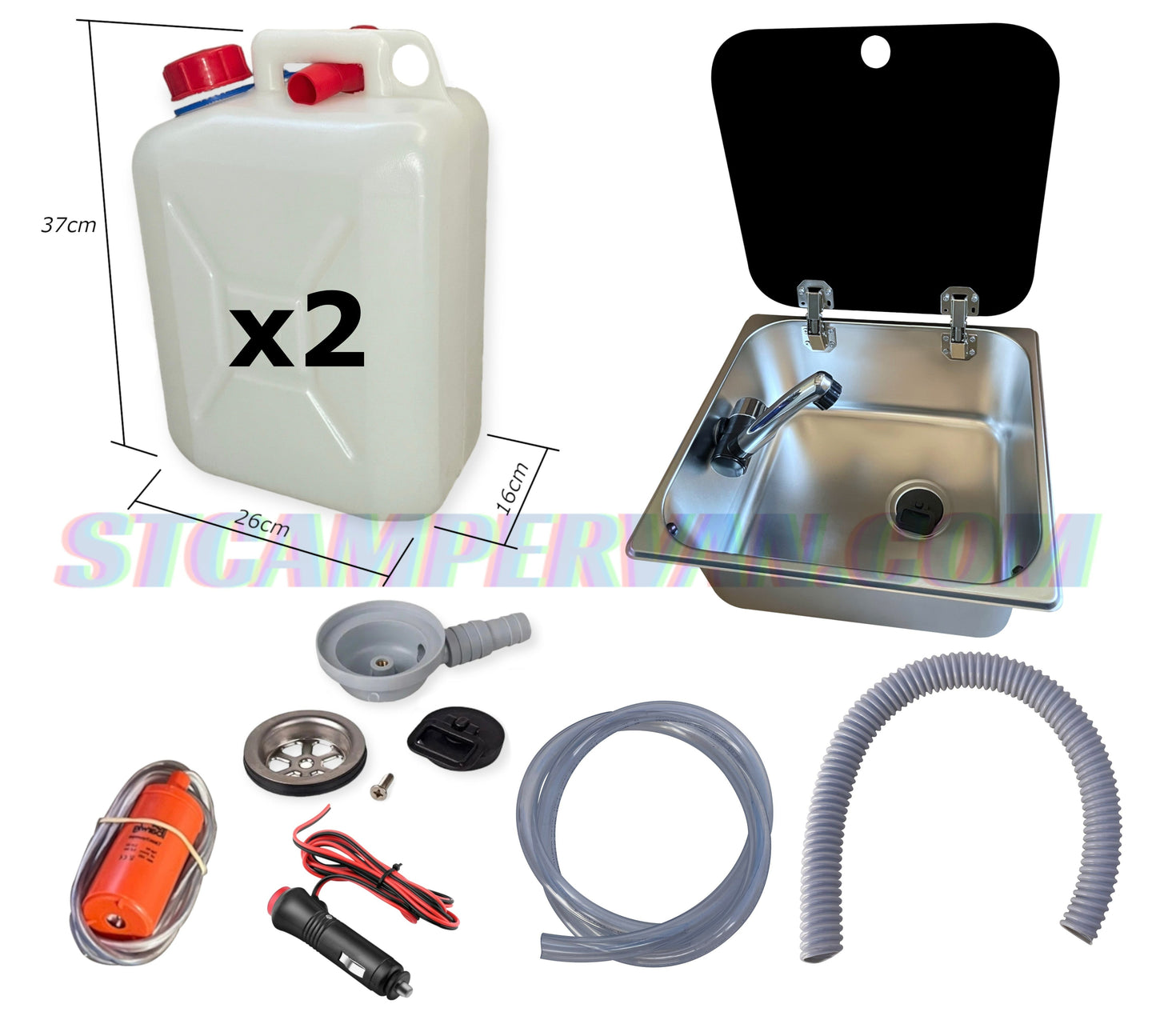 Kit fregadero camper 32x35 con tapa