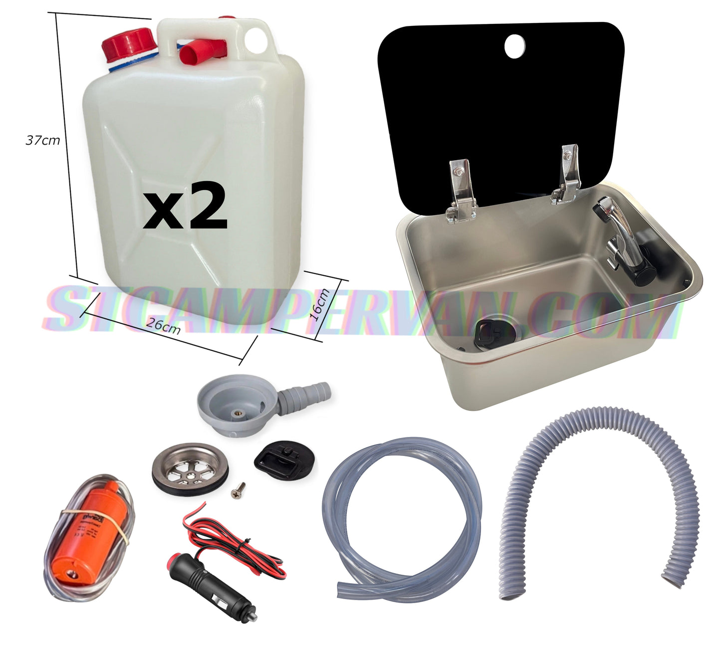 Kit fregadero camper 27x36 con tapa