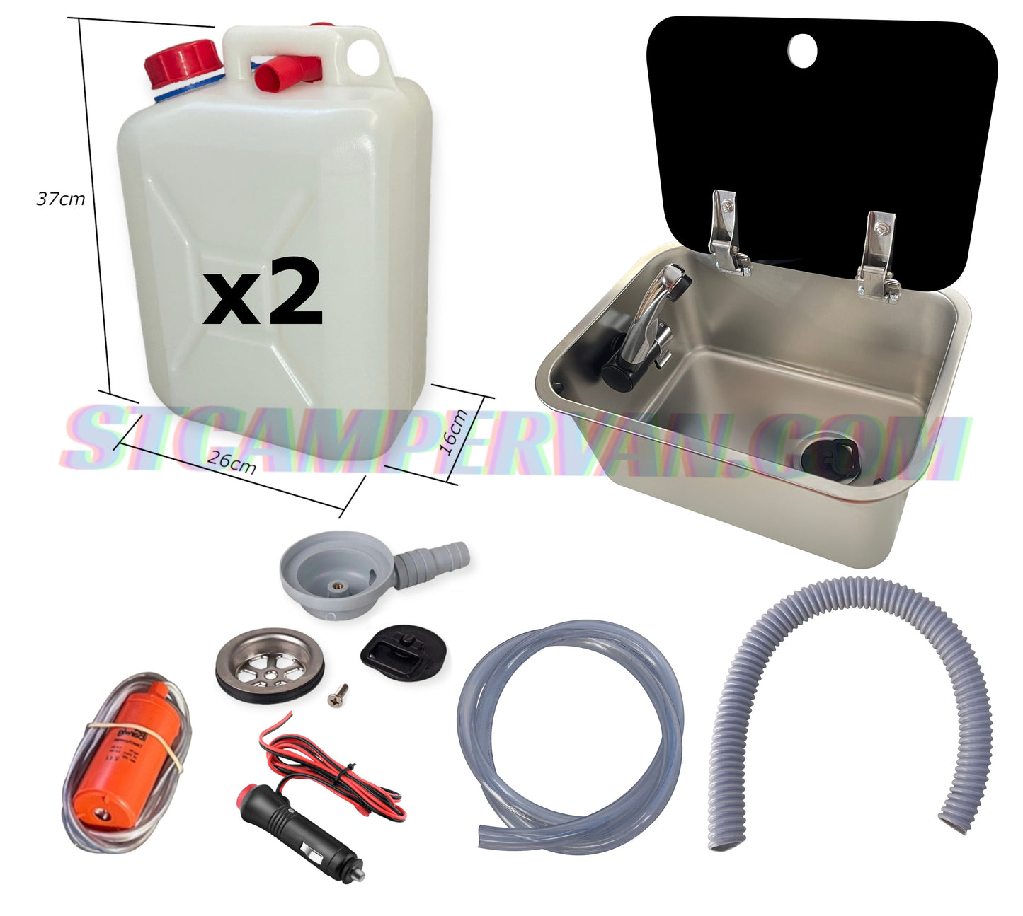 Kit fregadero camper 27x36 con tapa