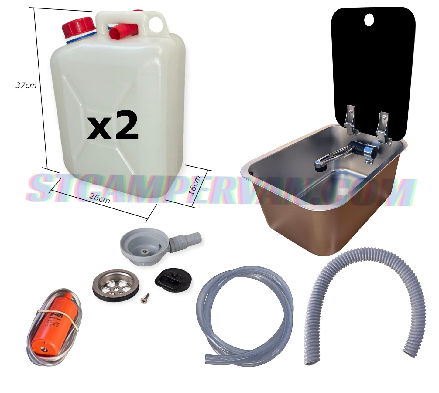 Kit fregadero camper 27x36 con tapa