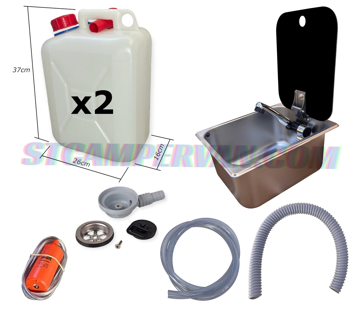 Kit fregadero camper 26x32 con tapa