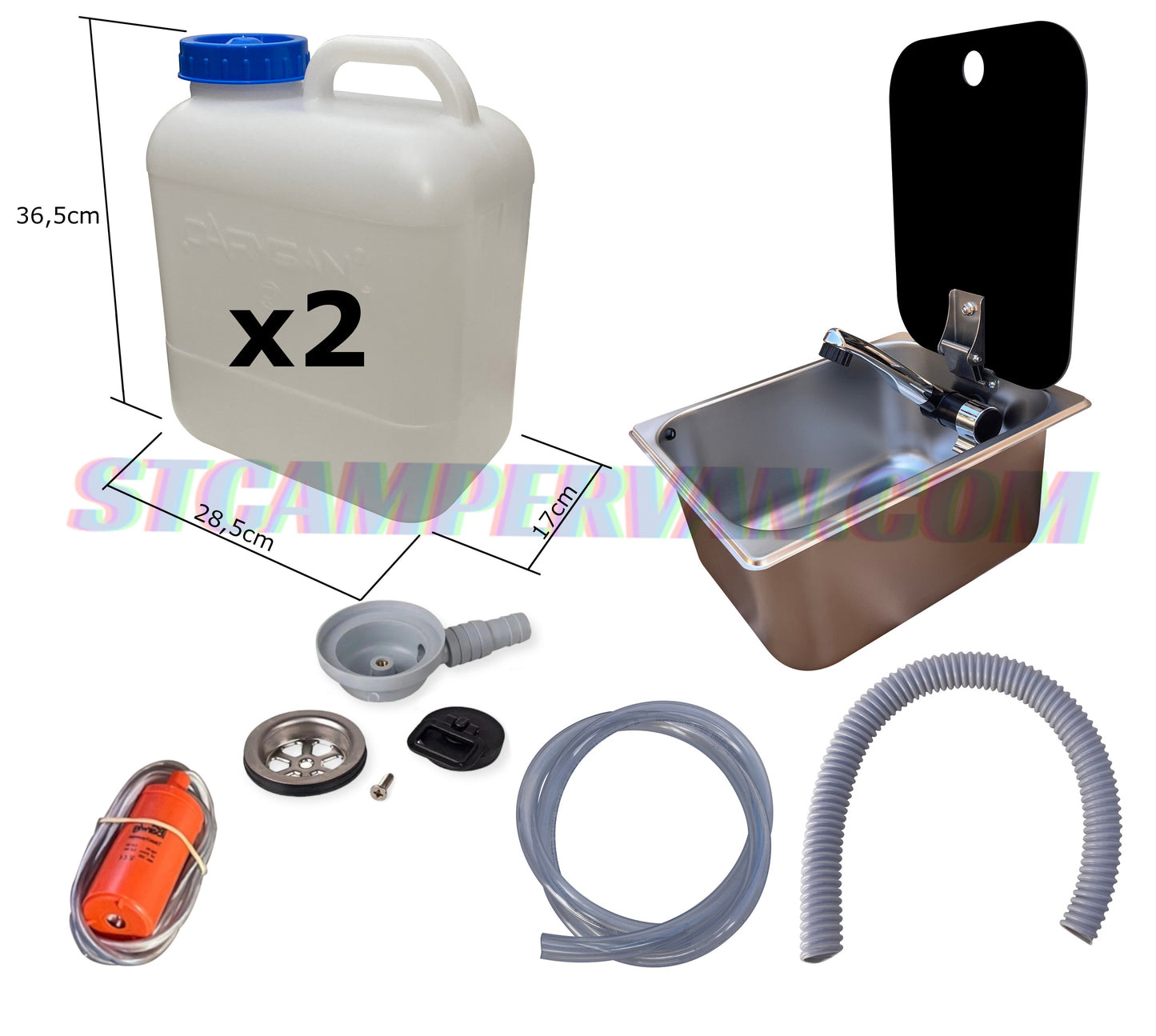 Kit fregadero camper 26x32 con tapa