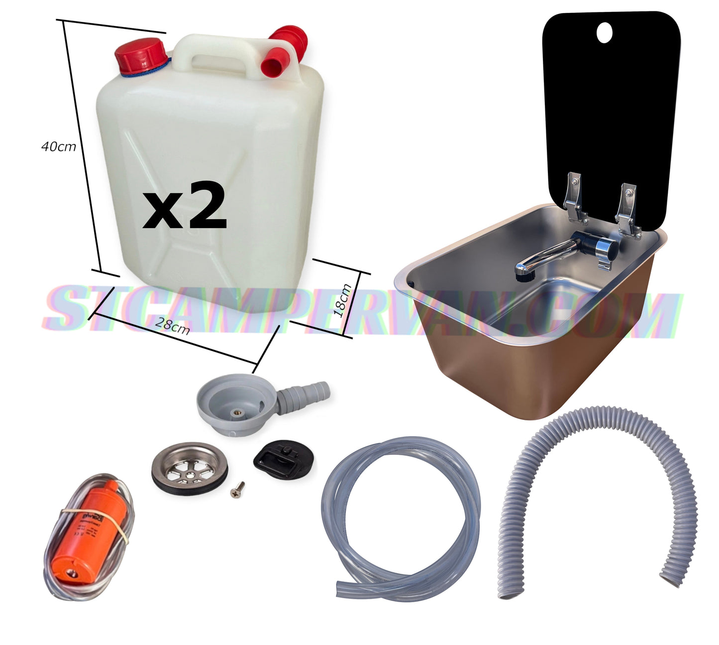 Kit fregadero camper 27x36 con tapa