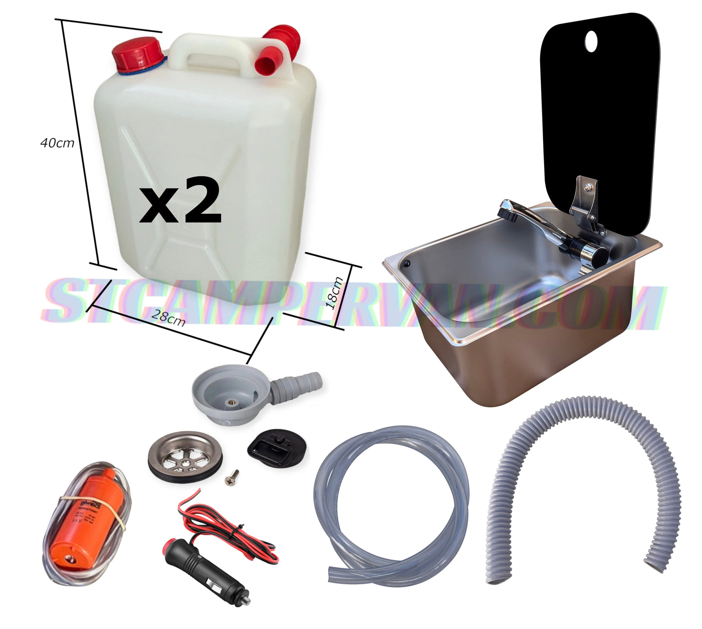 Kit fregadero camper 26x32 con tapa