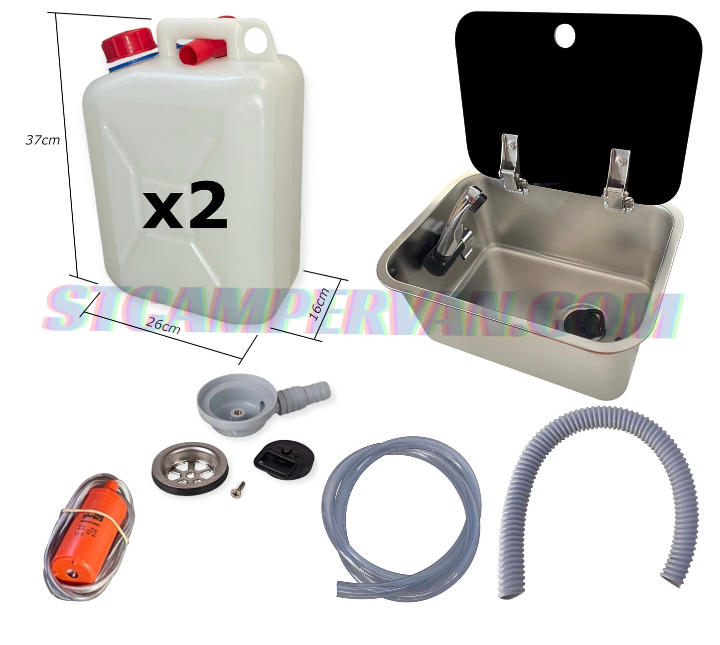 Kit fregadero camper 27x36 con tapa