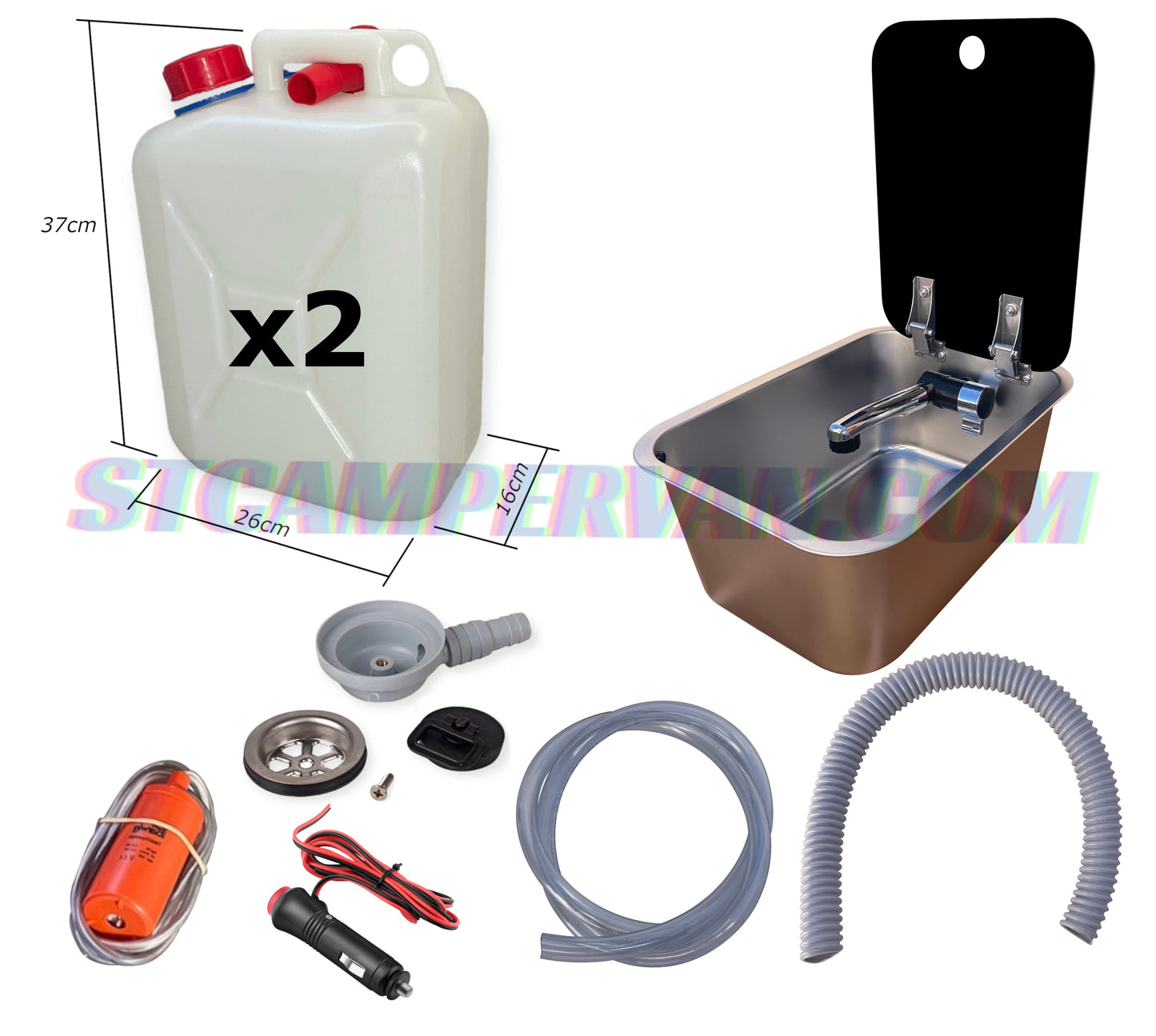 Kit fregadero camper 27x36 con tapa