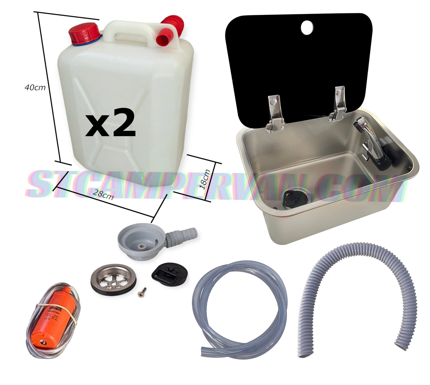 Kit fregadero camper 27x36 con tapa