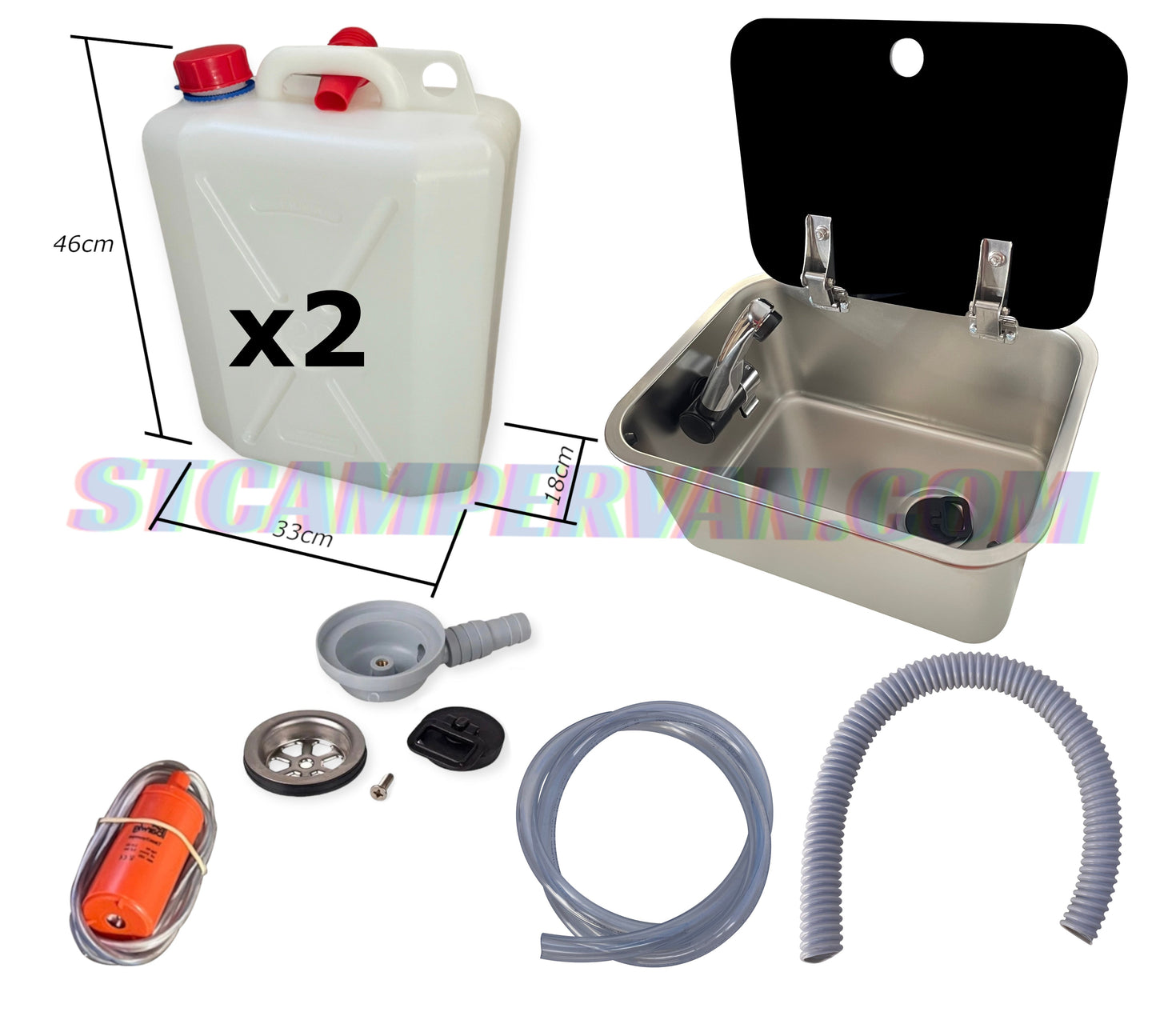 Kit fregadero camper 27x36 con tapa