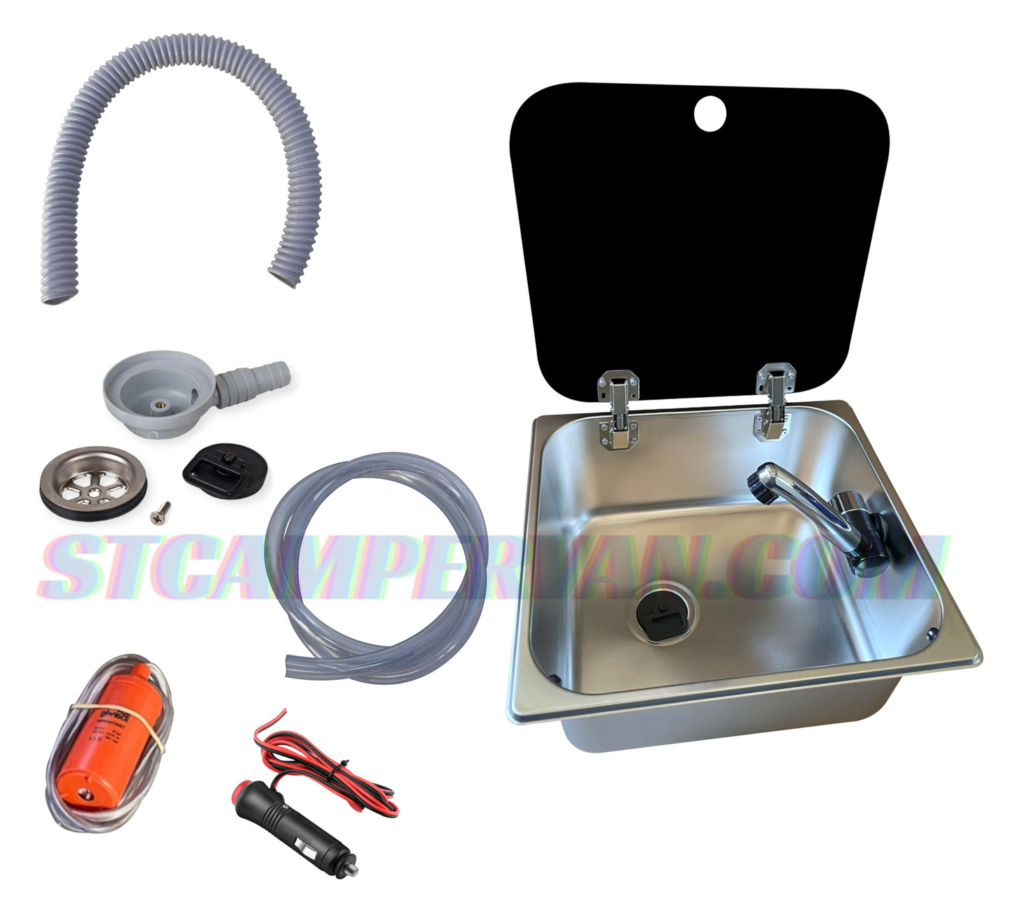 Kit fregadero camper 32x35 con tapa